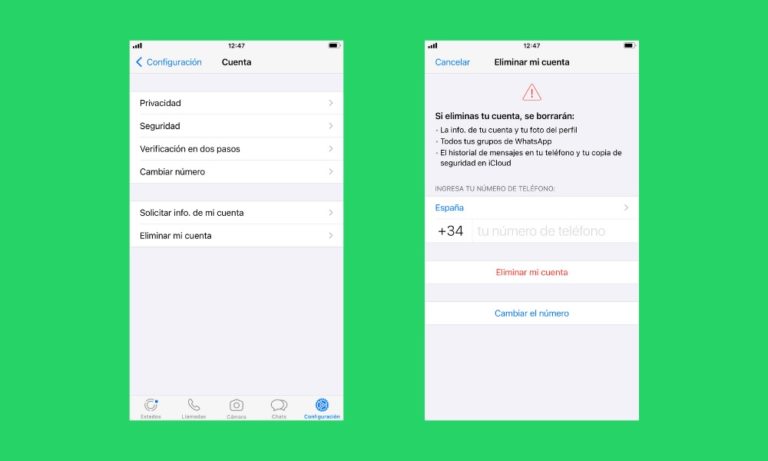 Cómo eliminar por completo tu cuenta de WhatsApp