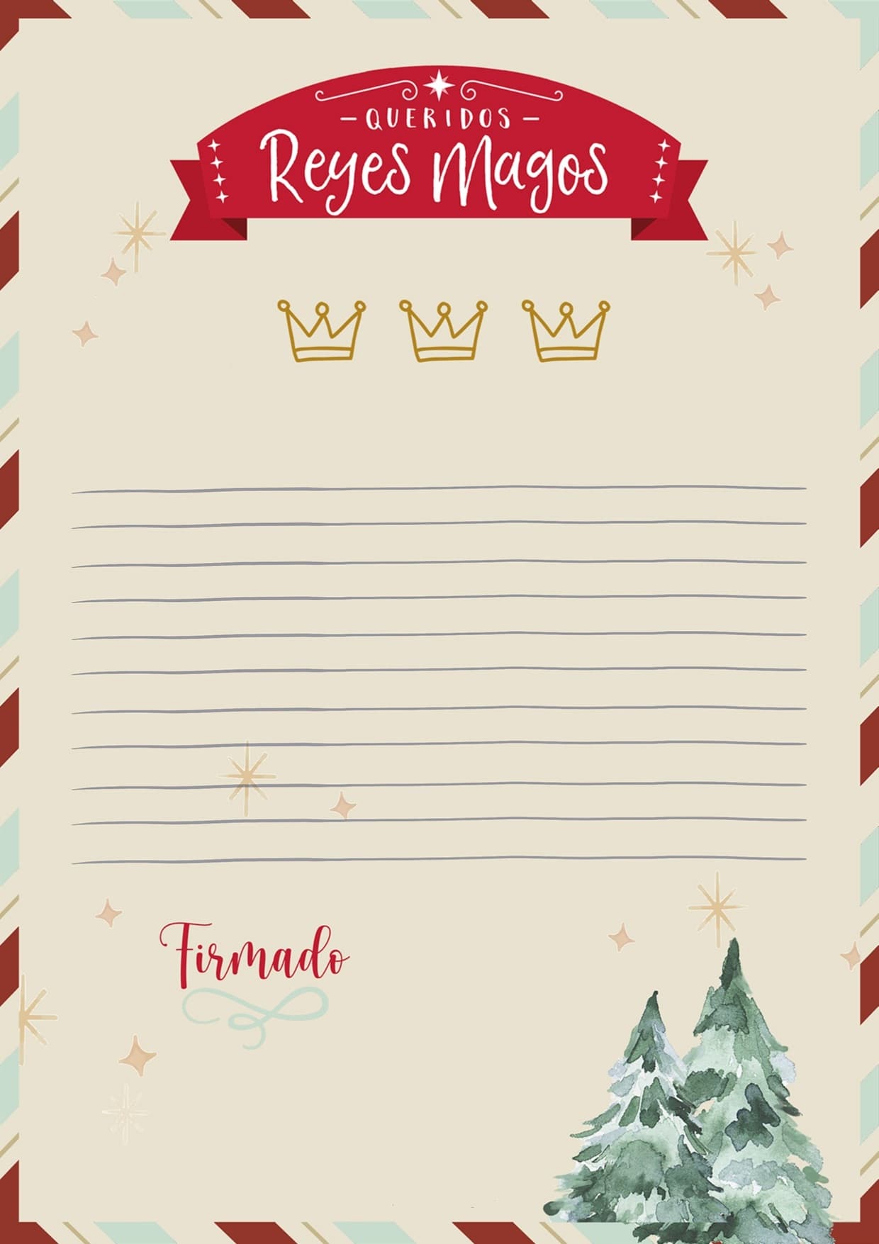 50 Cartas Para Los Reyes Magos Para Descargar E Imprimir