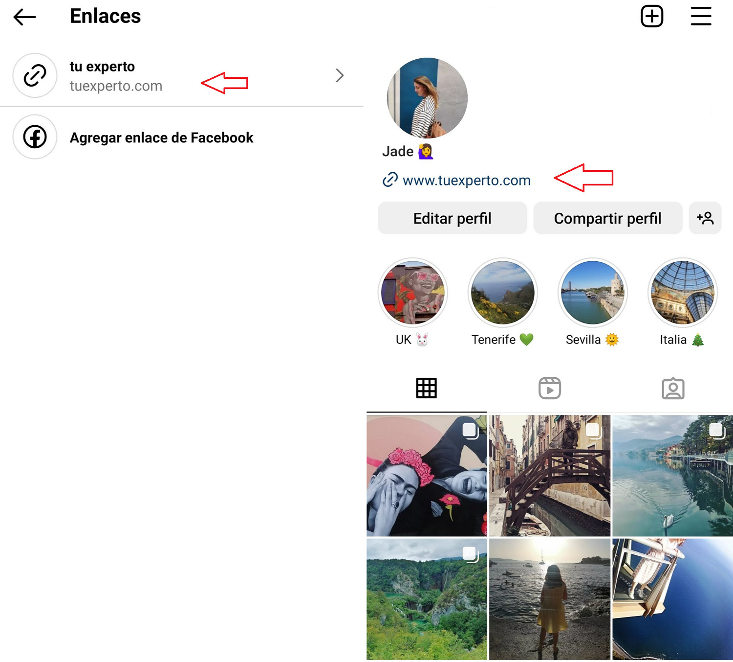 Cómo poner varios enlaces en el perfil de Instagram sin programas de