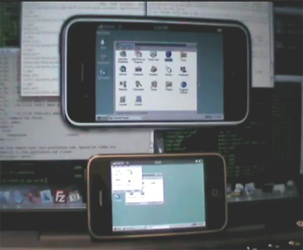 iPhone con Windows 95, pasado y presente se dan la mano