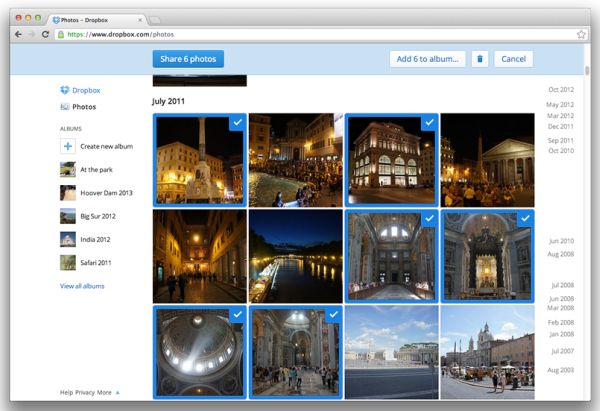 Dropbox anuncia un nuevo sistema para compartir fotos y ví­deos