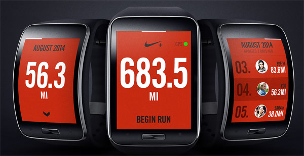 Aparador Intacto Necesito Nike+ Running App estará disponible en el Samsung Gear S