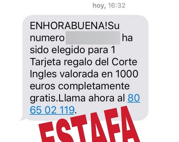 Se extiende un fraude con falsos SMS de Carrefour que secuestra tu PC