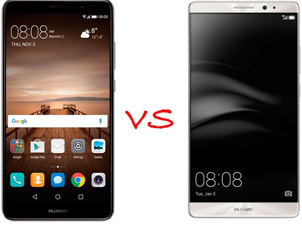 Comparativa Huawei Mate 9 vs Huawei Mate 8