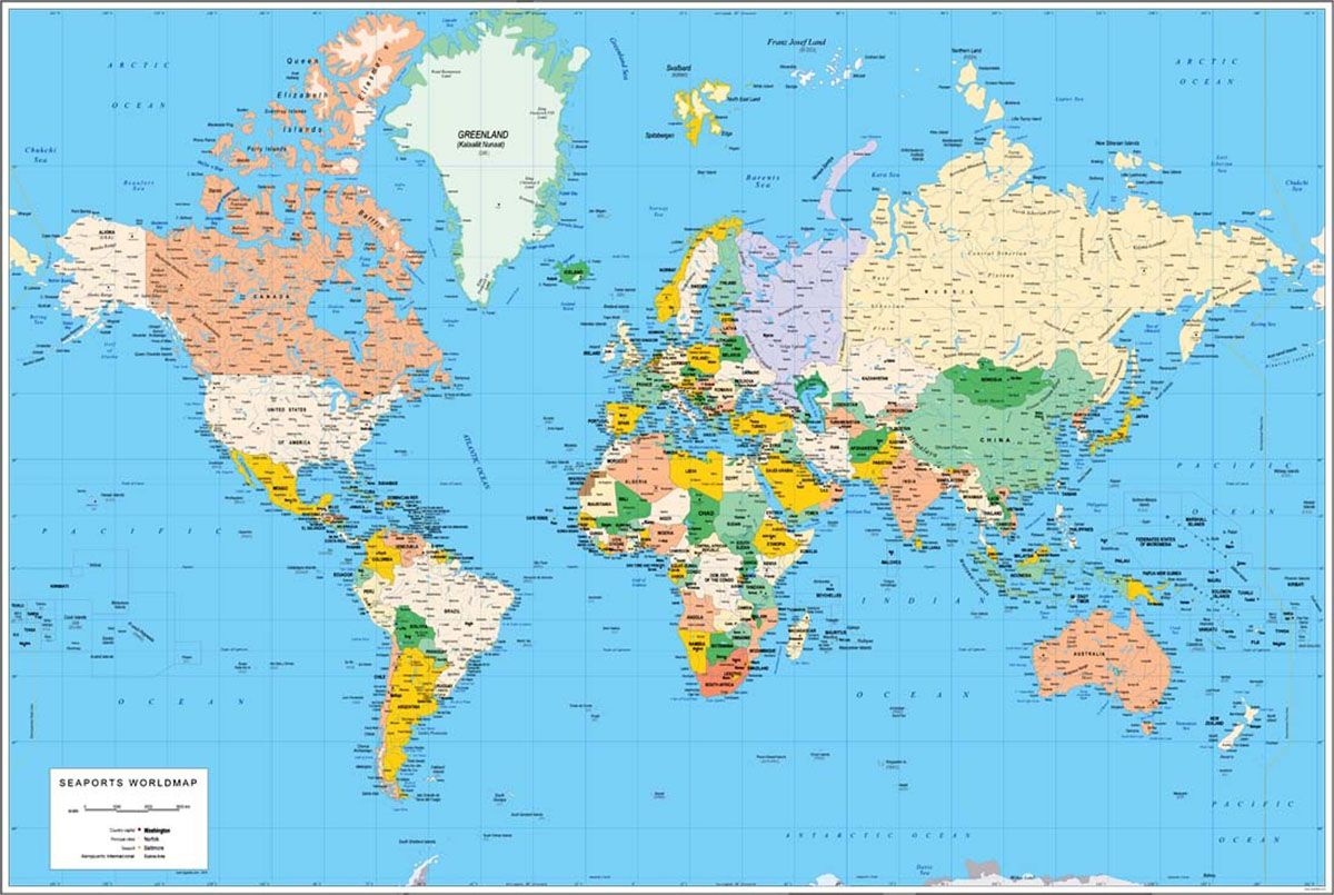 Imprimir Mapa Del Mundo Mapamundi, 100 mapas del mundo para imprimir y descargar gratis