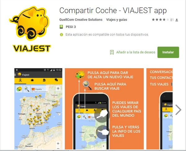 Las mejores apps para viajar en coche compartido