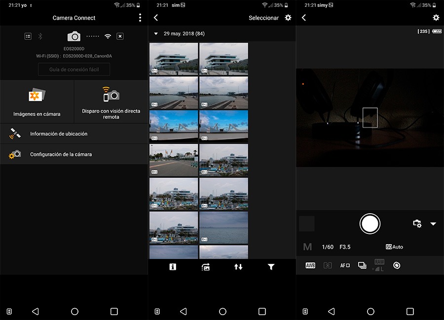 hemos probado Canon EOS 2000D app