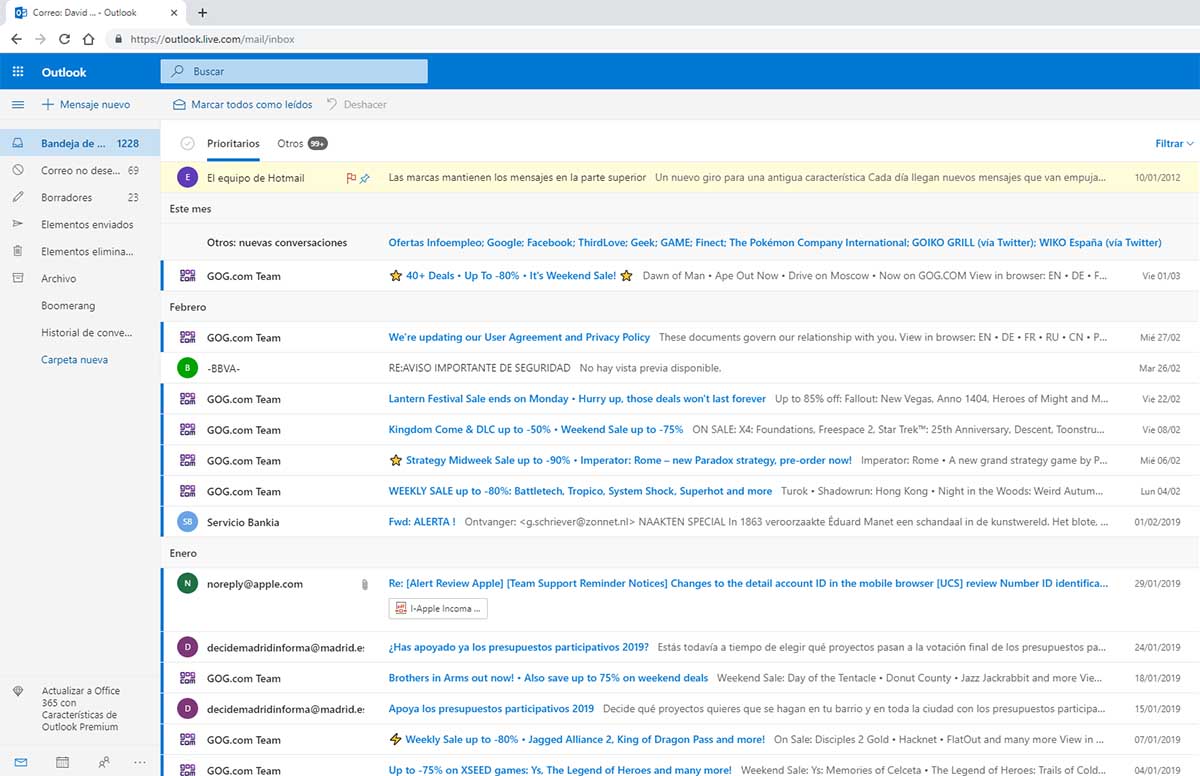 Hotmail es Outlook