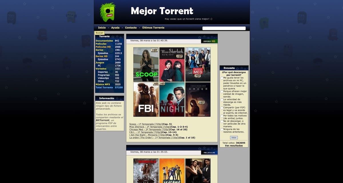 MejorTorrent no funciona, 9 alternativas para descargar Torrent en 2019