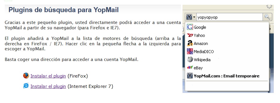 navegador yopmail