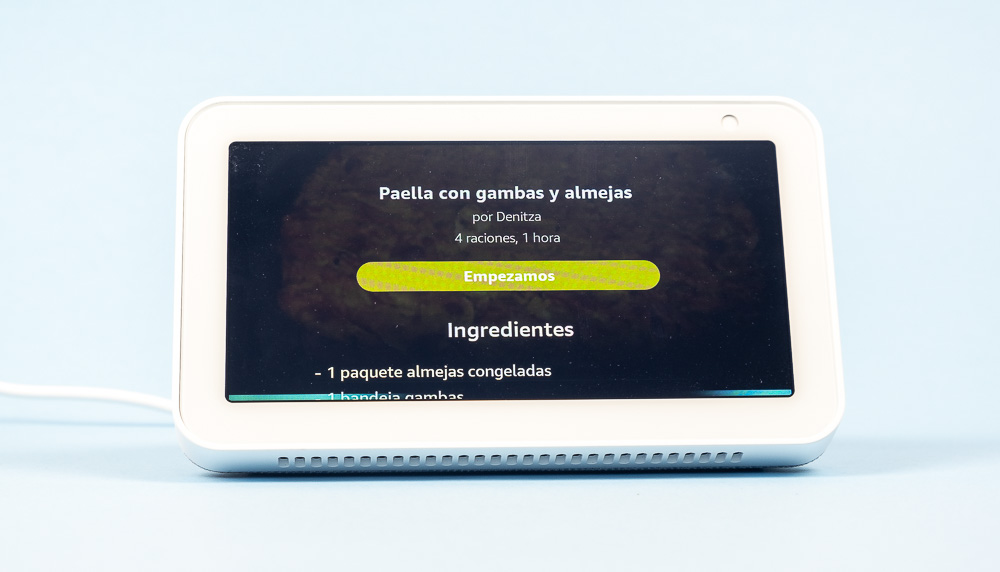 hemos probado Amazon Echo Show 5 receta