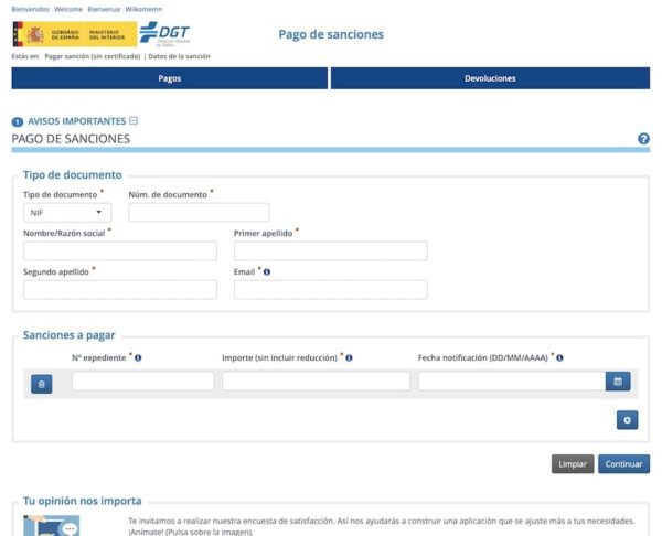 Cómo pagar multas de tráfico online en España y Portugal