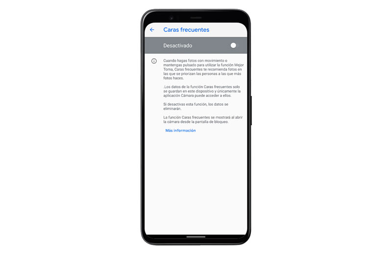 hemos probado Google Pixel 4 90 captura caras frecuentes