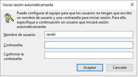 iniciar sesión en Windows 10 sin usar una contraseña 3