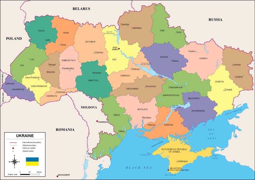 mapa de ucrania