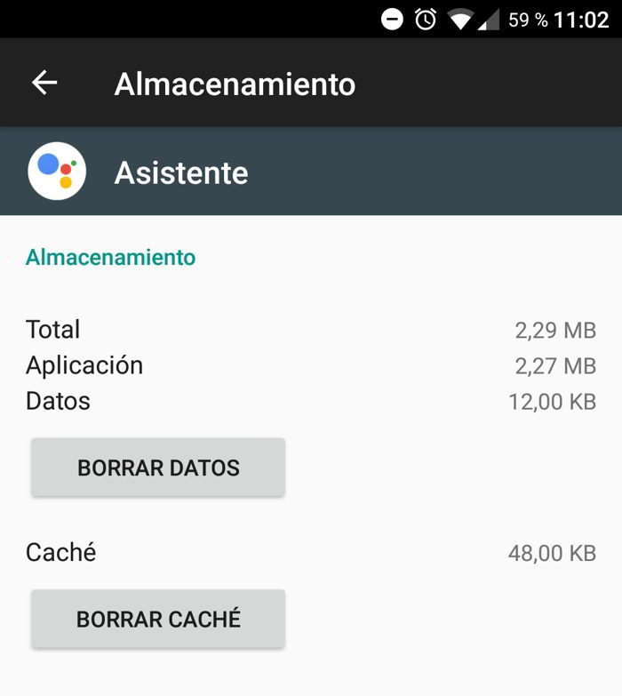 borra datos y cache aplicacion