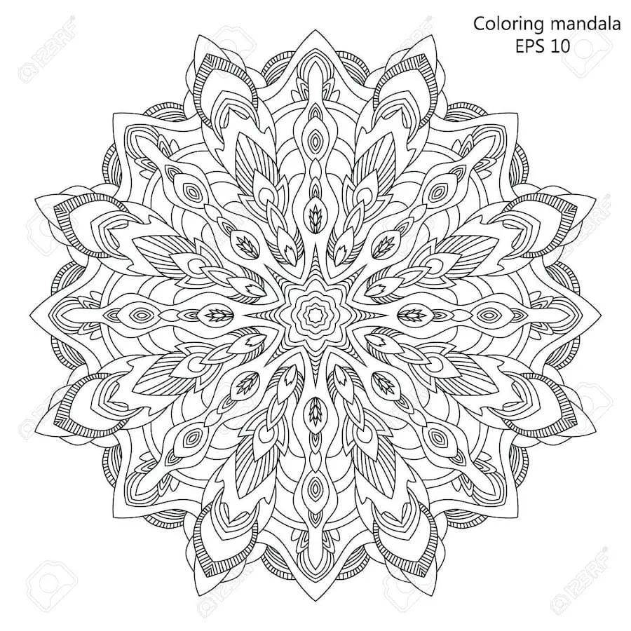 Mandala-para-descargar-en-pdf-6 - Mandalas - Colorear para Adultos