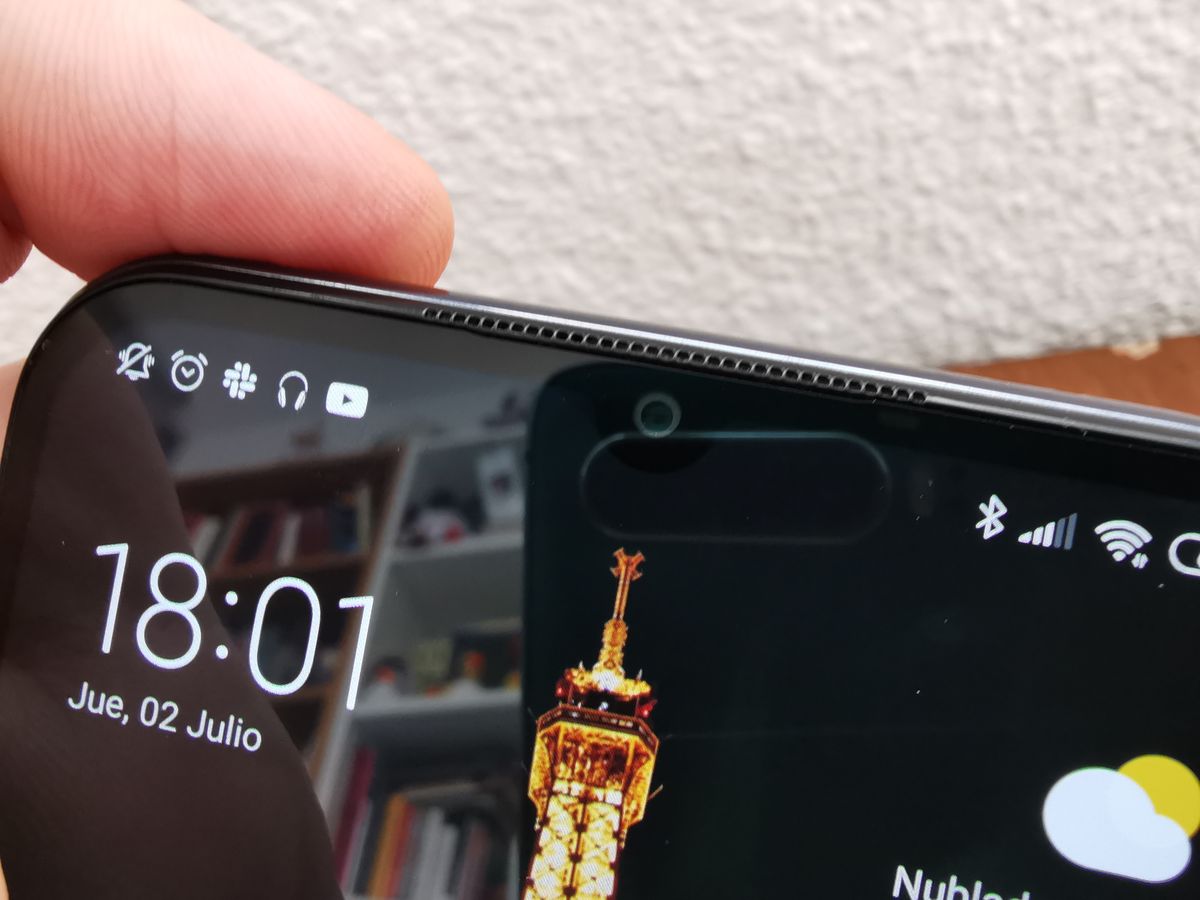 Xiaomi Mi 10 Lite 5G detalle notch