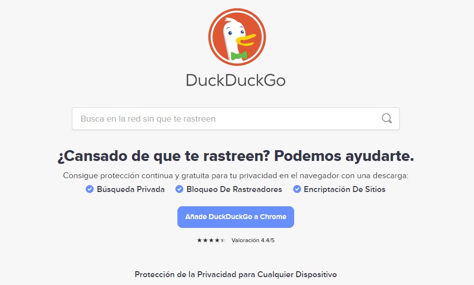 Usar DuckDuckGo es un gran paso para dejar a un lado el rastreo de empresas como Google