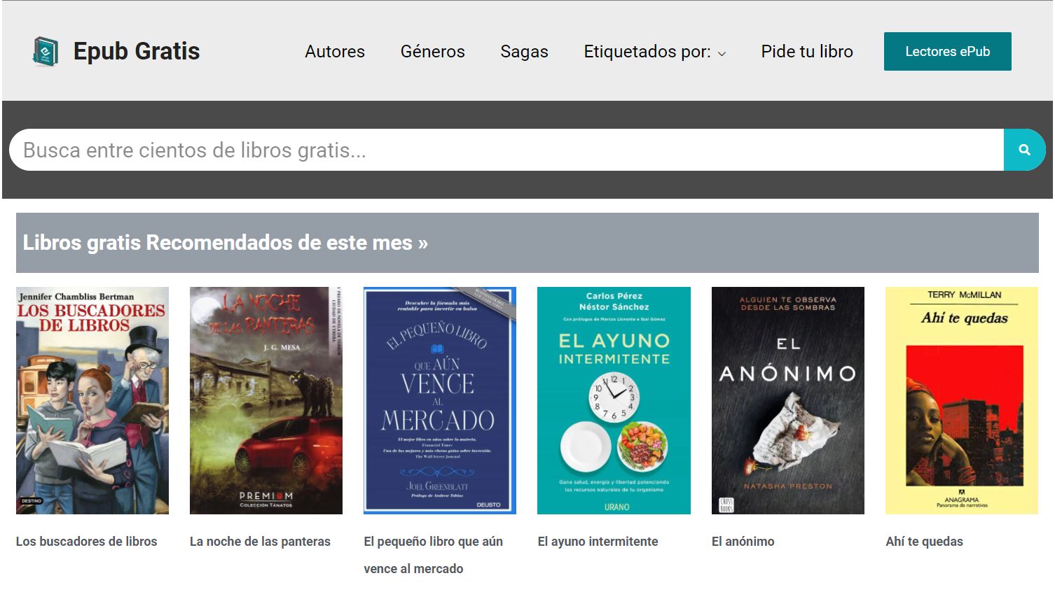 Las Mejores Páginas Para Encontrar Libros Epub Gratis Para Tu Ebook 2642