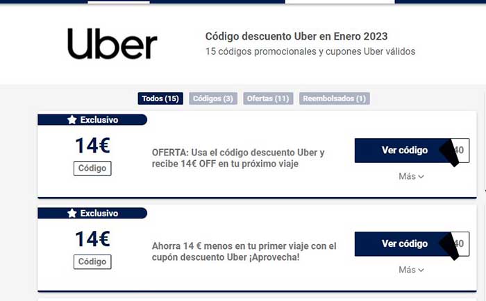 Las Mejores Apps Y Webs Para Encontrar Descuentos En Uber, Cabify O ...