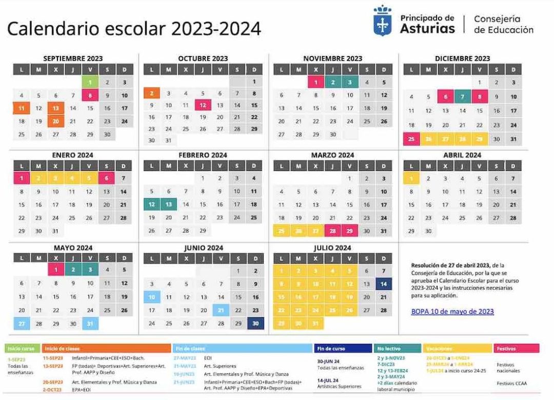 100 Plantillas De Calendario Escolar Para La Vuelta Al Cole 2023 2024 4094