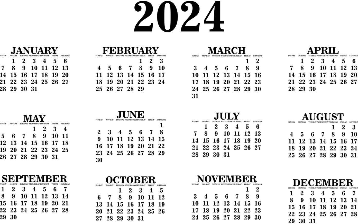 Calendario laboral 2024, calendarios con festivos por comunidad