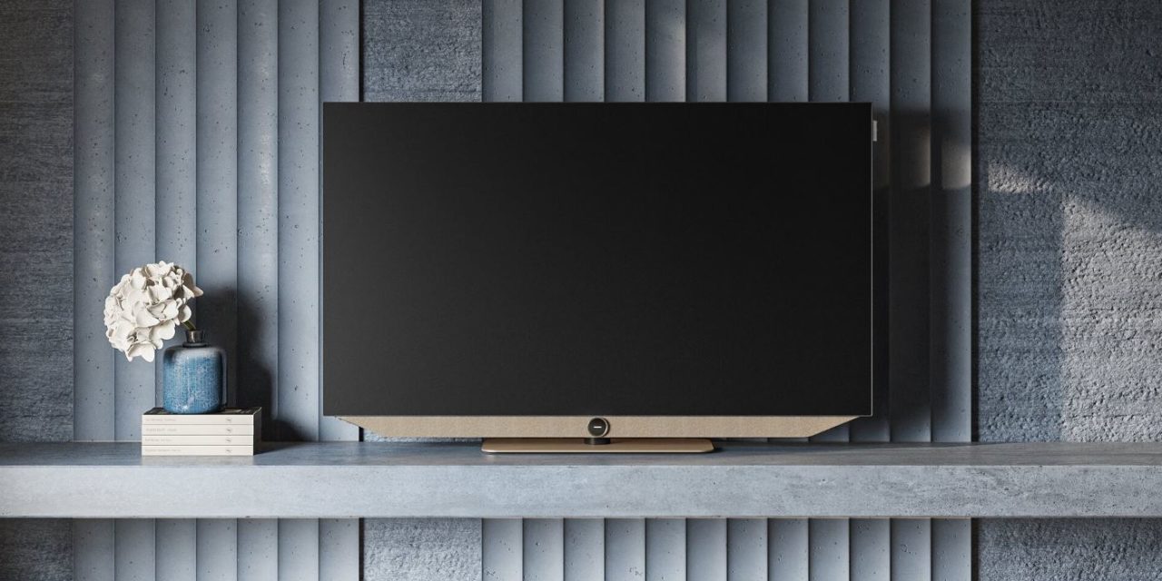 Loewe bild v.48 dr+ bronze, un televisor OLED de diseño con barra de sonido integrada